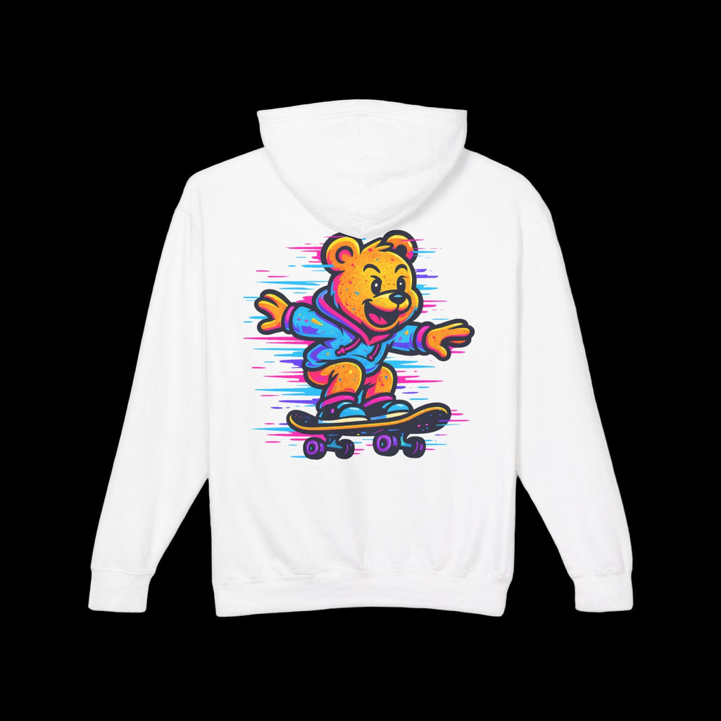 🐻 Sudadera con Capucha – Neon Skater Bear 🐻